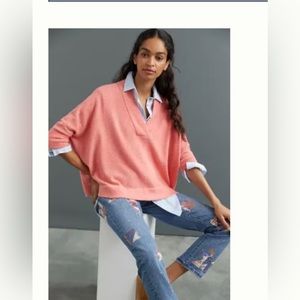 Anthropologie Tianna V Neck Sweater